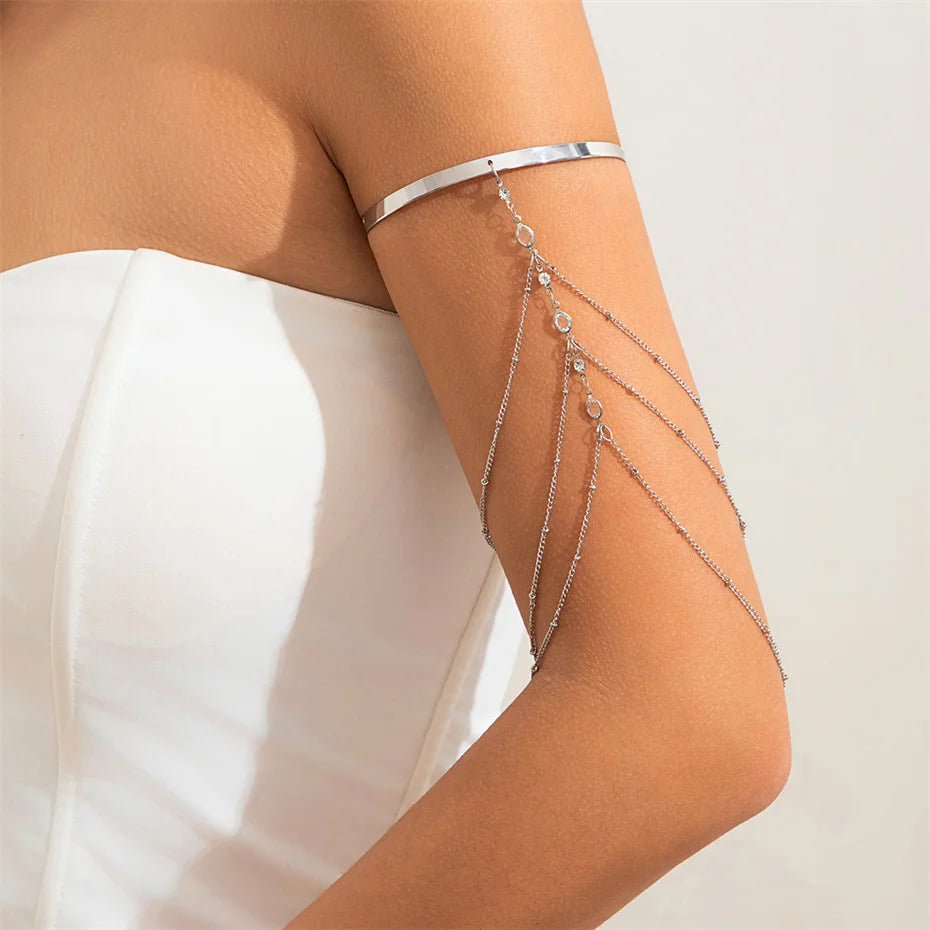 Boho Crystal Cuff Bangles – 17 Styles Arm Bracelets for Bridal, Goth & Party Looks