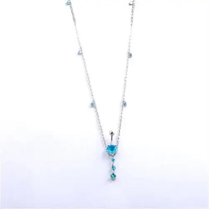 Butterfly Double Thin Waist Chain – Stainless Steel Belly Jewelry for Summer