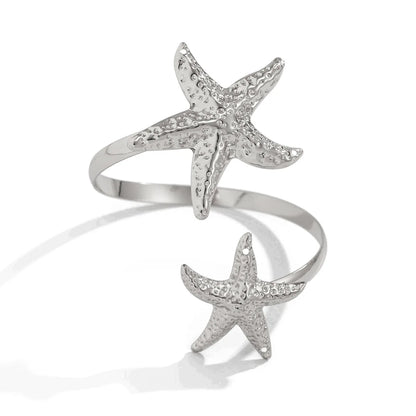 Gold Starfish Arm Chain Bracelet – Summer Beach & Party Jewelry for Women