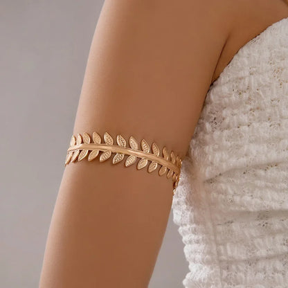 Boho Tassel Upper Arm Bracelet – Retro Geometric Metal Arm Cuff Jewelry
