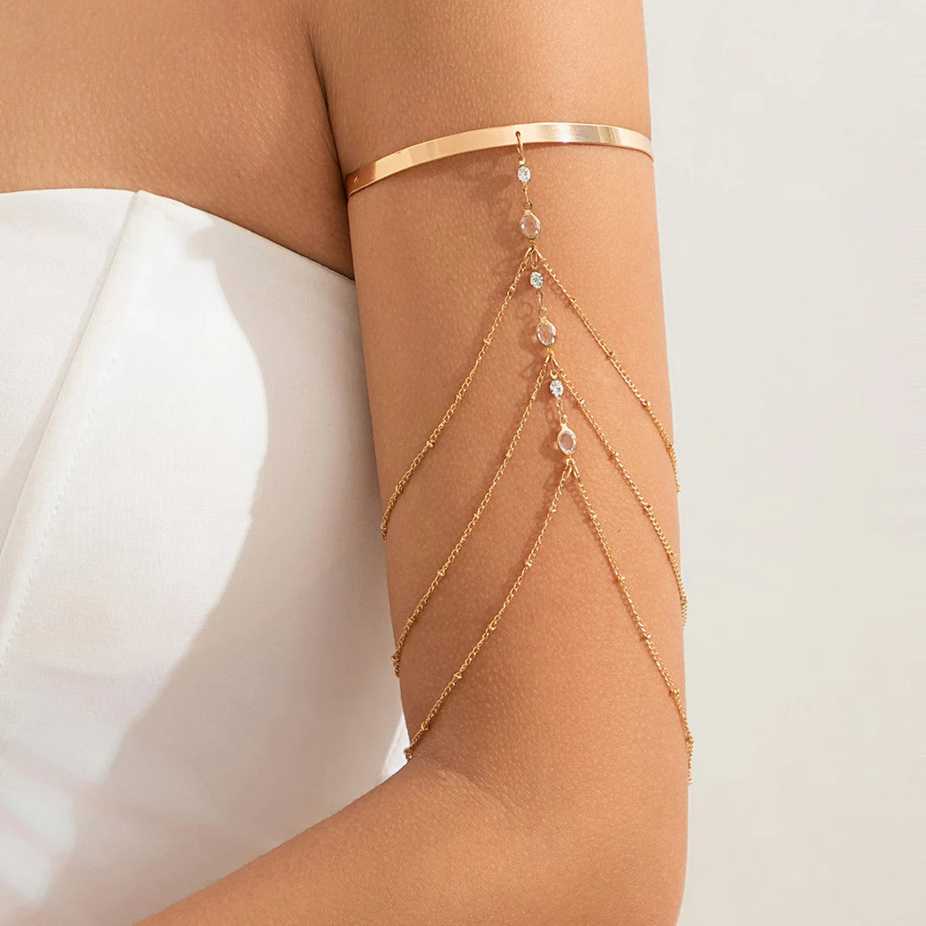 Boho Crystal Cuff Bangles – 17 Styles Arm Bracelets for Bridal, Goth & Party Looks