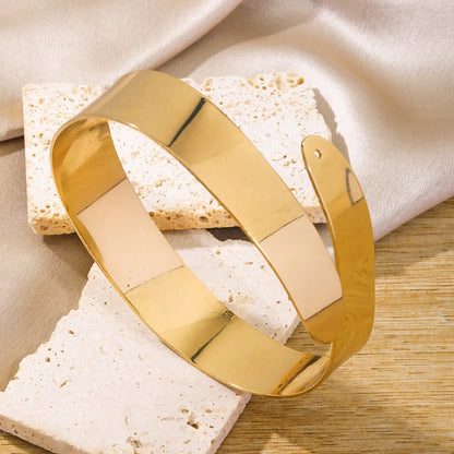 6-Piece Adjustable Upper Arm Bracelet Set – Silver & Gold Bangles for Women