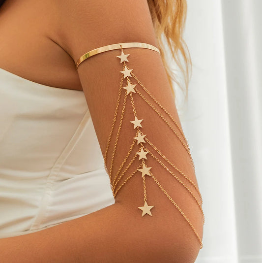 Boho Crystal Cuff Bangles – 17 Styles Arm Bracelets for Bridal, Goth & Party Looks