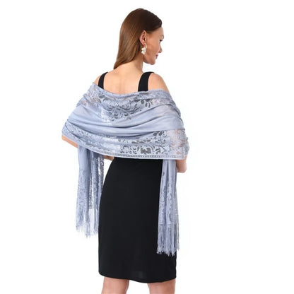 Vintage Tassel Patchwork V-Neck Cardigan – Women’s Shawl, Capelet, and Fringed Scarf