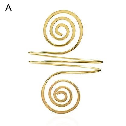 Boho Tassel Upper Arm Bracelet – Retro Geometric Metal Arm Cuff Jewelry