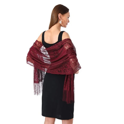 Vintage Tassel Patchwork V-Neck Cardigan – Women’s Shawl, Capelet, and Fringed Scarf