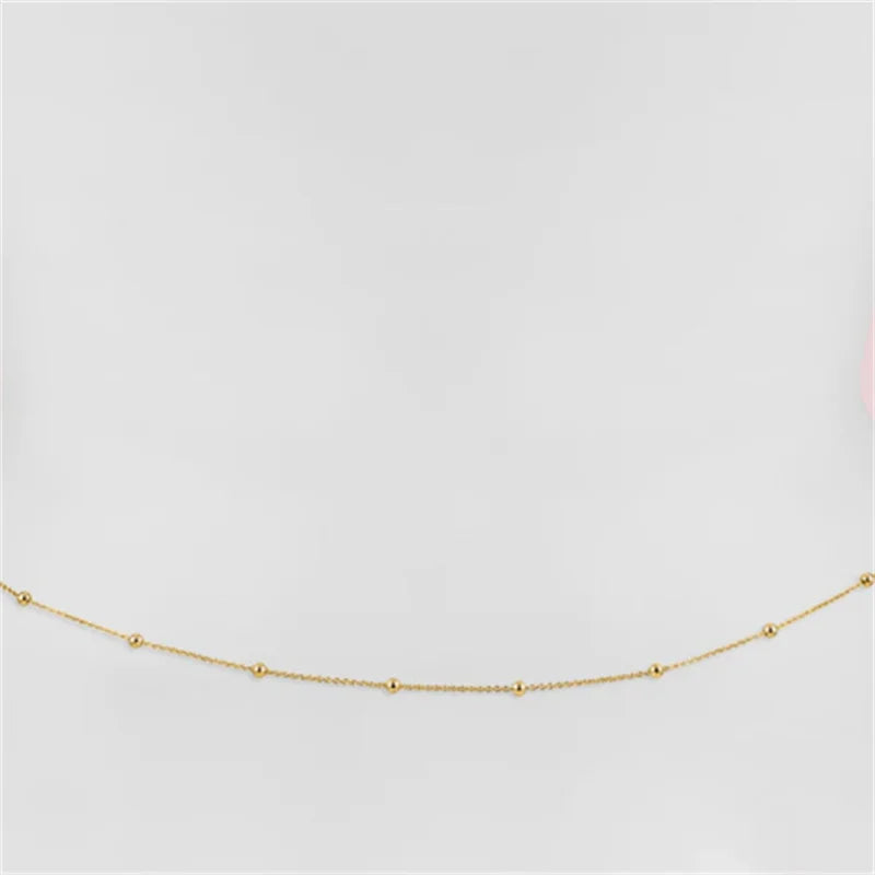 Boho Beaded Belly Chain for Women – Gold Waist Jewelry for Beach & Bikinis