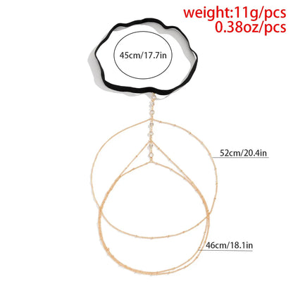 Boho Crystal Tassel Thigh Chain – Adjustable Elastic Leg Jewelry for Women