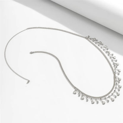 Rhinestone Star Tassel Belly Chain – Y2K Bikini & Rave Body Jewelry for Women